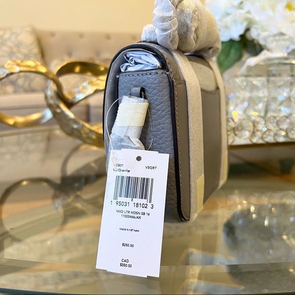 Coach Madison Shoulder Bag 16 Crossbody Bag Pewter/Granite - Picture 8 of 13